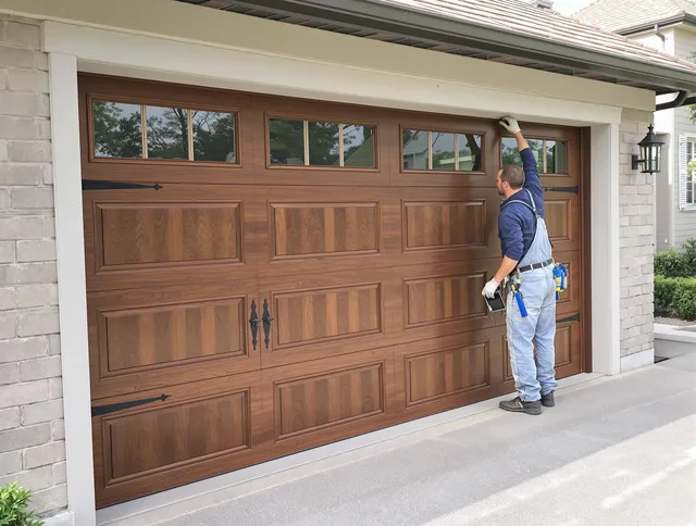 Custom garage door showcase by Pineville Garage Door Repair in Pineville