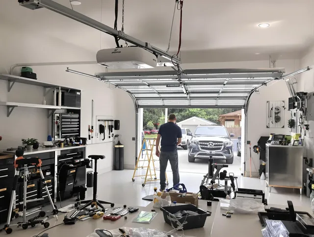 Garage door opener installation by Pineville Garage Door Repair in Pineville