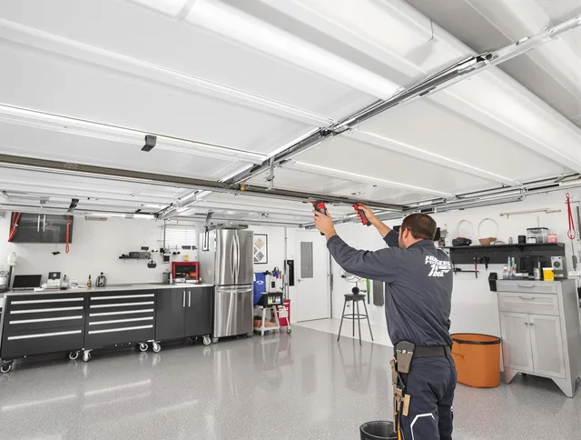 Overhead garage door repair service by Pineville Garage Door Repair in Pineville