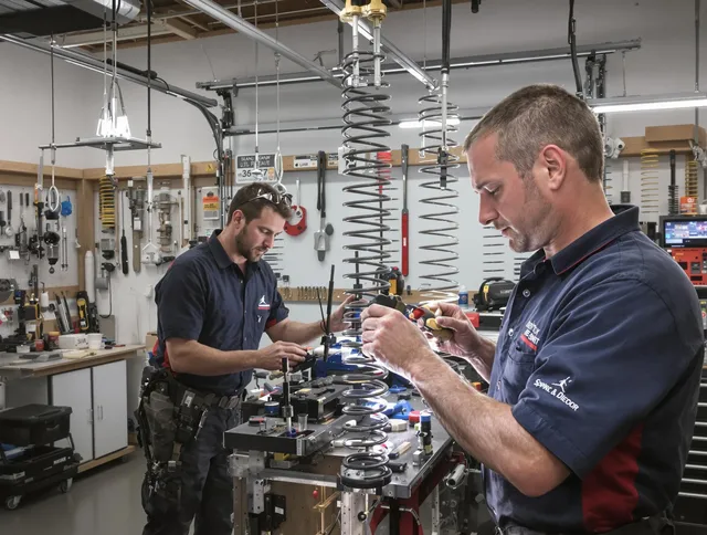 Garage door spring repair service by Pineville Garage Door Repair in Pineville